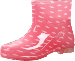 Women's Rain Boots - Waterproof, Mid Calf, Lightweight, Cute Booties - One Size (US 8)
