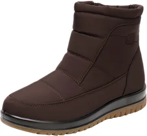 Women's Snow Boots for Winter - Short Outdoor Boots, Warm Lining
