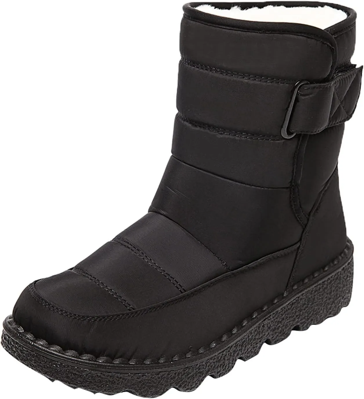 Women's Snow Boots for Winter - Short Outdoor Boots, Warm Lining