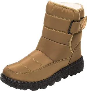 Women's Snow Boots for Winter - Short Outdoor Boots, Warm Lining