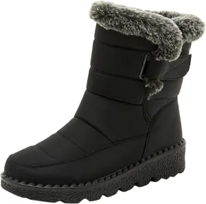 Womens Snow Boots Waterproof Adults Snow Boots Fall 2024 Women Winter Snow Boots Warm Fur Lined Short Slip On Boot Women Rain Boots Women Men Winter Booties
