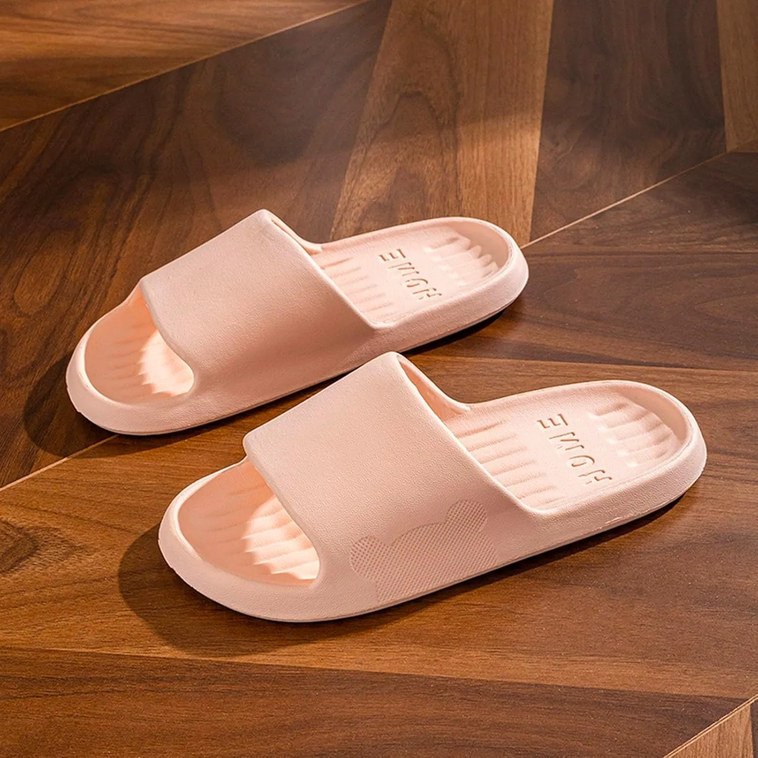 Women's Soft Flat Soled Sandal Open Toe Shower Shoes Bathroom Sandals Beach Sandals Travel Slippers for Women