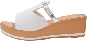 Women's Summer Fashion Sandals Platform Comfortable Low Wedges Slides Walking Sandals Dress Slippers