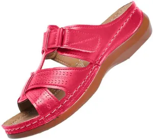 Women‘s Summer Wedge Sandals Summer Outdoor Camping Walking Beach Sandal Orthopedic Sandals with Arch Support