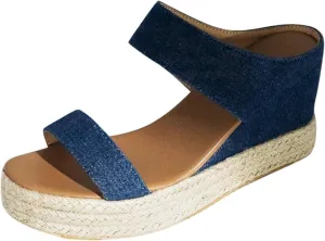 Women's Versatile Platform Sandals Summer Platform Comfortable Low Wedges Slides Arch Support Elegant Sandals