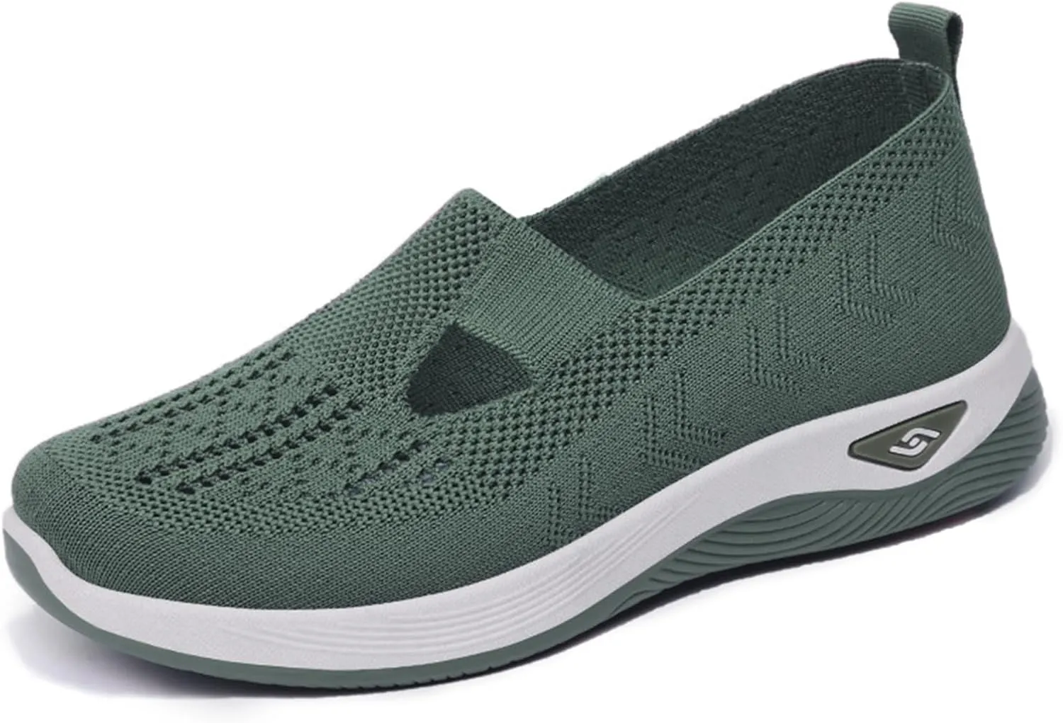 Women's Walking Sneakers Summer Breathable Mesh Slip-On Walk Shoes Trendy Comfortable Orthopedic Sneaker Casual Athletic Running Jogger Shoes