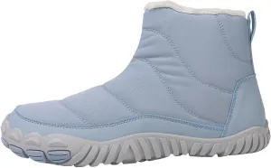 Women's Winter Warm Boots Solid Color Plush Insulated Snow Boots Soft Flat Non Slip Snow Hiking Boots Wide Width