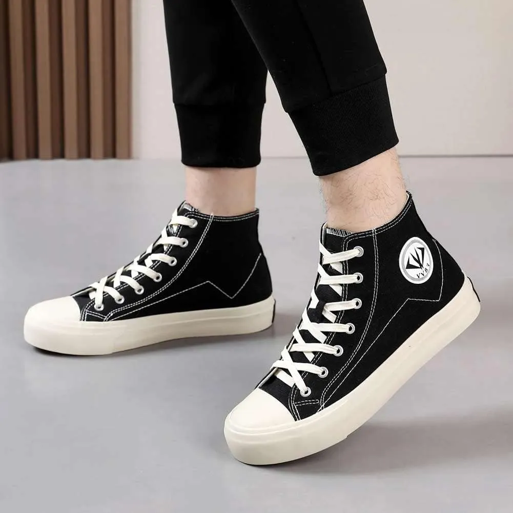 YAXE Unisex’s High Top Original Classic Skate Canvas Shoes