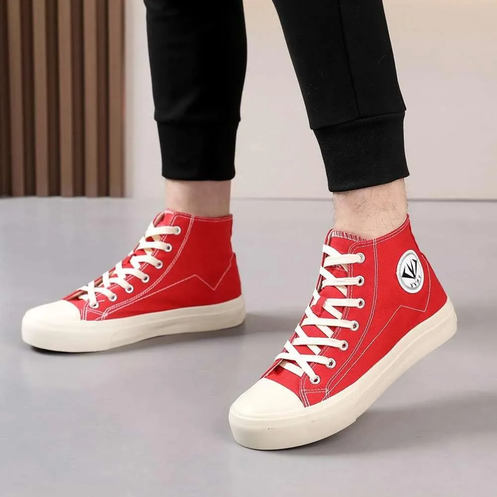 YAXE Unisex’s High Top Original Classic Skate Canvas Shoes