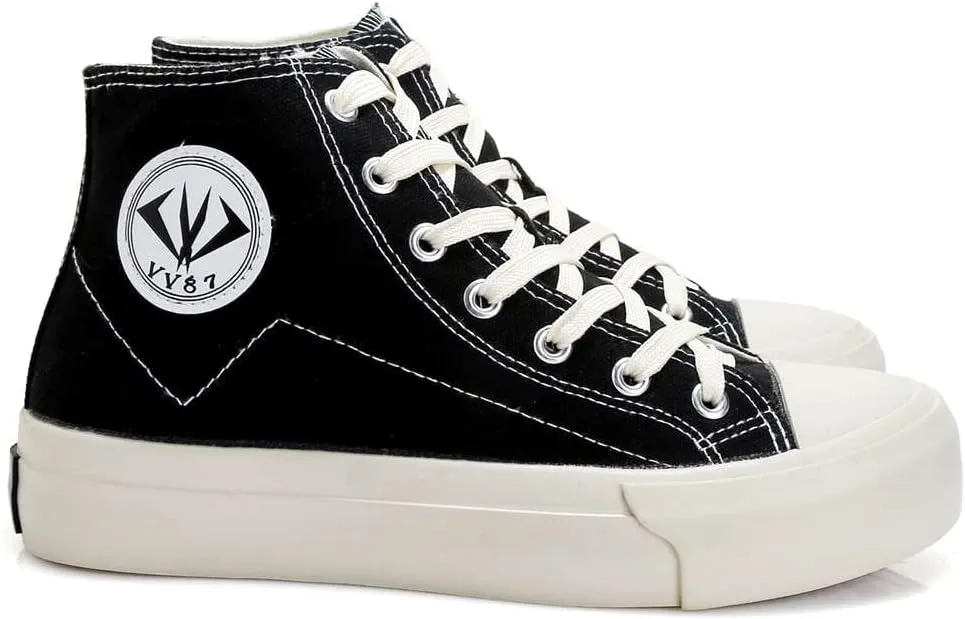 YAXE Unisex’s High Top Original Classic Skate Canvas Shoes