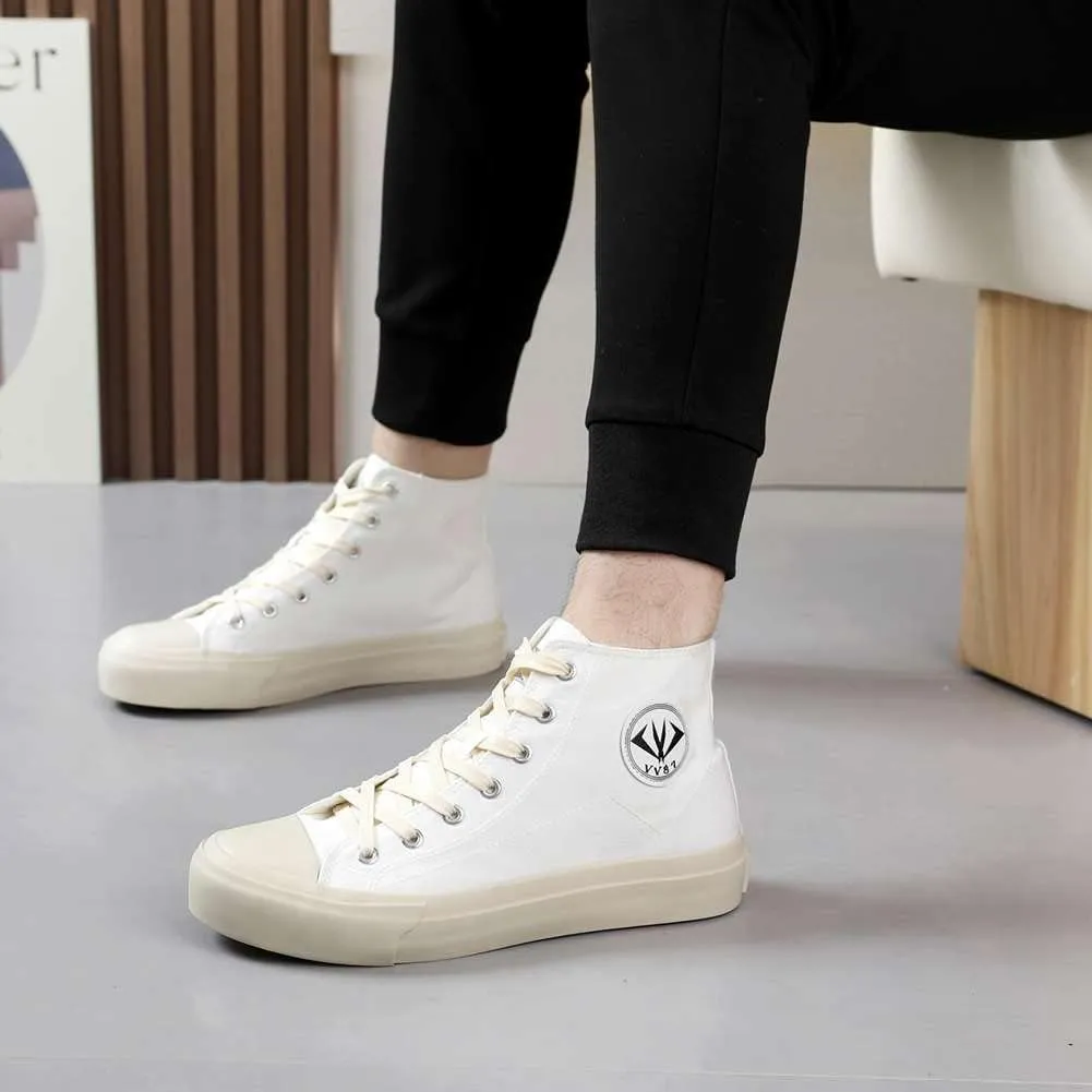 YAXE Unisex’s High Top Original Classic Skate Canvas Shoes