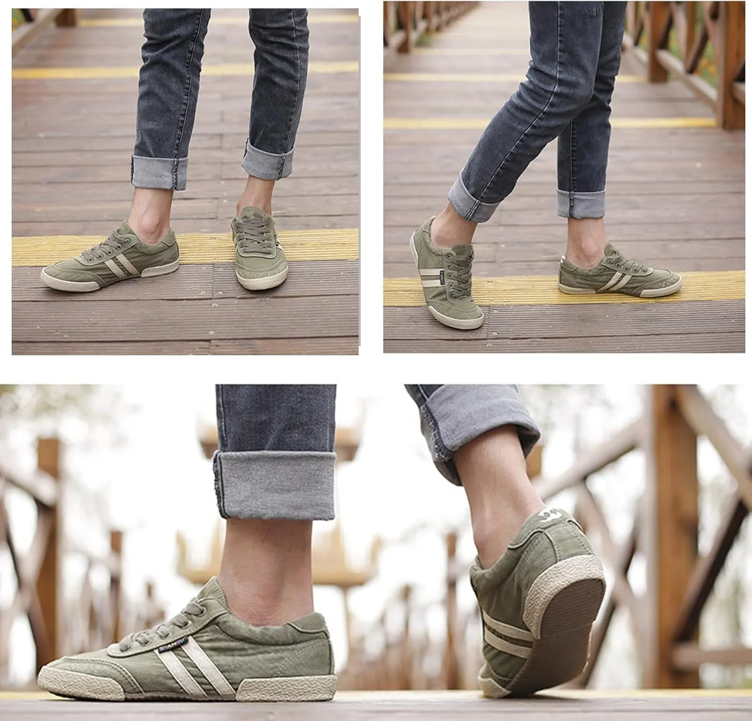 YTINGNICE Men's Canvas Shoes All-Match Casual Breathable Fashion Sneakers Retro Men Canvas Shoes Simple Soft Vintage Lace-up Casual Shoes