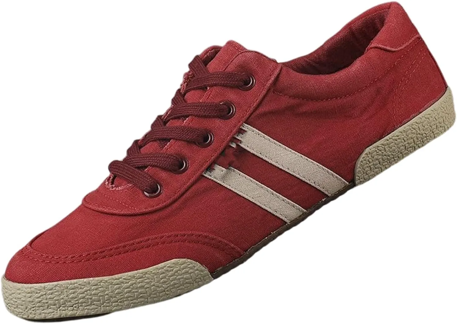 YTINGNICE Men's Canvas Shoes All-Match Casual Breathable Fashion Sneakers Retro Men Canvas Shoes Simple Soft Vintage Lace-up Casual Shoes
